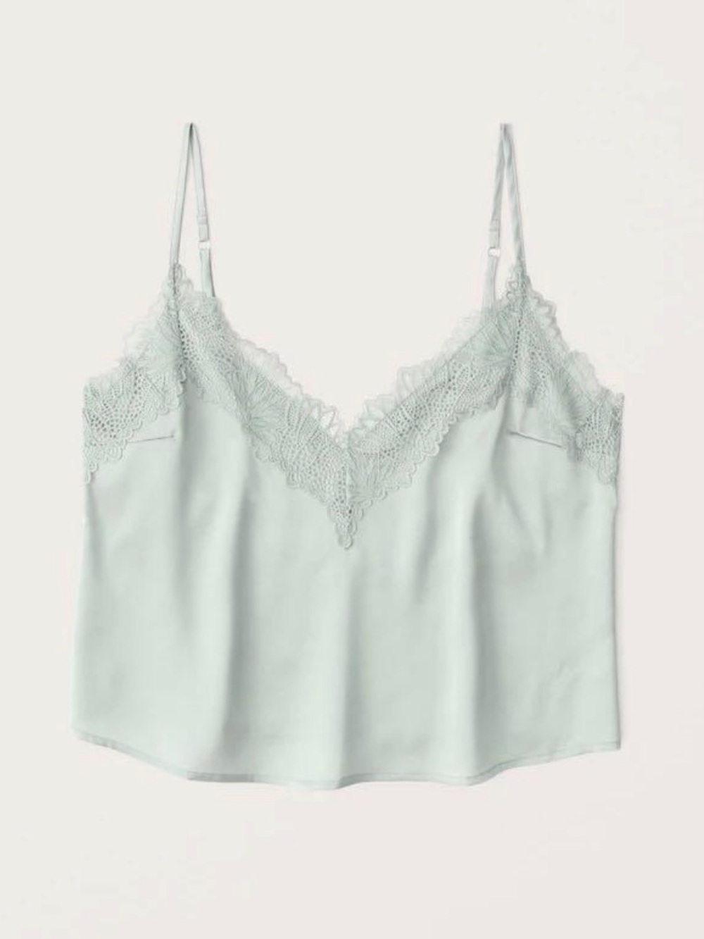 Abercrombie & Fitch Mint Lace-Trim Cami